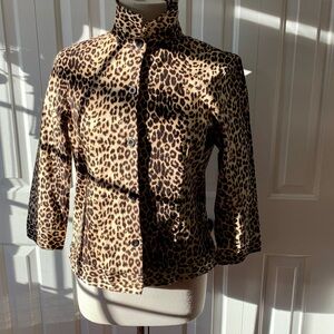 Allison Taylor Leopard Print Blazer
